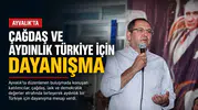Ayvalık’ta Çağdaş ve Aydınlık Türkiye İçin Dayanışma
