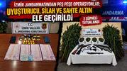 İzmir'de Jandarma Operasyonları: Uyuşturucu, Silah ve Sahte Altın Ele Geçirildi