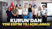 KURUN’DAN YENİ EĞİTİM YILI AÇIKLAMASI