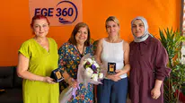 Türk Kızılay  Urla Başkanı Nurgül Saltık ve Ekibinden Ege360'a Ziyaret