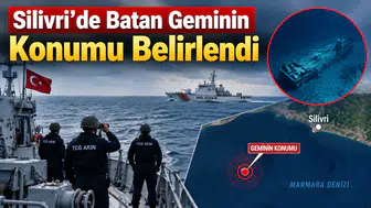 Silivri'de batan geminin konumu belirlendi