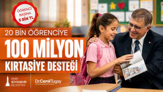 İzmir Büyükşehir 100 Milyon TL Kırtasiye Desteği Sağladı