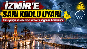 İzmir'de "sarı" Kodlu Sağanak Uyarısı