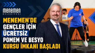 Menemen'de Gençler İçin Ücretsiz POMEM ve BESYO Kursu İmkanı Başladı