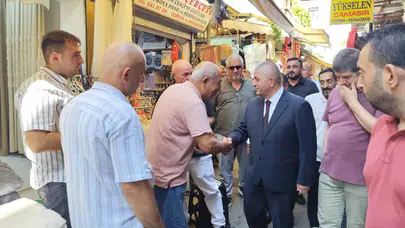 MHP’li Şahin’den Kemeraltı esnafına ziyaret…