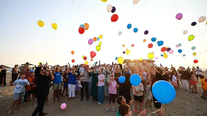 GÖKTUĞ İÇİN BİRLİK OLAN YÜREKLER, UMUTLARINI GÖKYÜZÜNE BIRAKTI