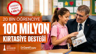 İzmir Büyükşehir 100 Milyon TL Kırtasiye Desteği Sağladı