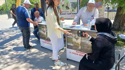 Bayburt sokaklarında sağlık taraması: Hareket yaşınızı biliyor musunuz?