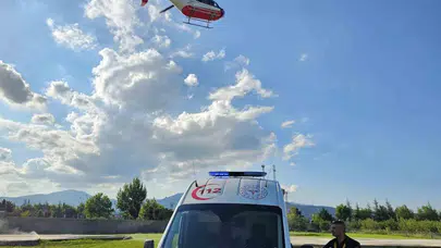 Minik ikizler için gökyüzünde seferberlik: Helikopter ambulans hayat kurtardı