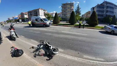 Karaman'da trafik kazası: Elektrikli bisiklet sürücüsü hastanelik oldu