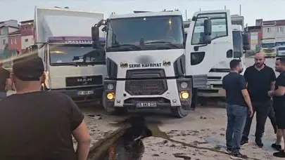 Eskişehir'de saniyelerle gelen mucize: Kontrolden çıkan kamyon çocuk parkını teğet geçti
