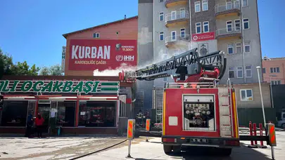 Burdur'da sabah saatlerinde korkutan yangın: Lokanta bacası alev aldı