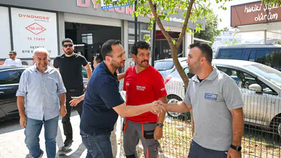 Bornova'nın üretim kalbine yakın markaj: Başkan Eşki'den sanayi esnafına "ortak akıl" sözü
