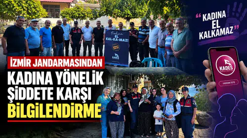 İzmir Jandarması'ndan Kadına Yönelik Şiddetle Mücadele İçin Bilgilendirme