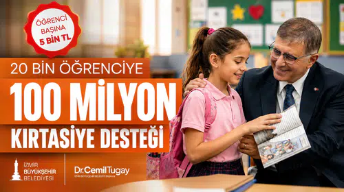 İzmir Büyükşehir 100 Milyon TL Kırtasiye Desteği Sağladı