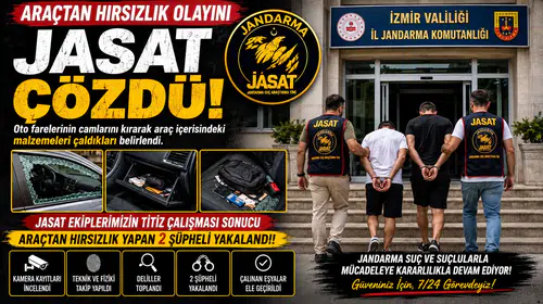 İzmir’de Oto Hırsızlığı Operasyonu: 2 Şüpheli Tutuklandı