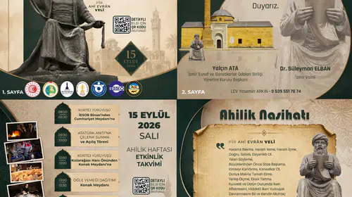 İzmir'de 39. Ahilik Haftası Etkinlikleri Başlıyor