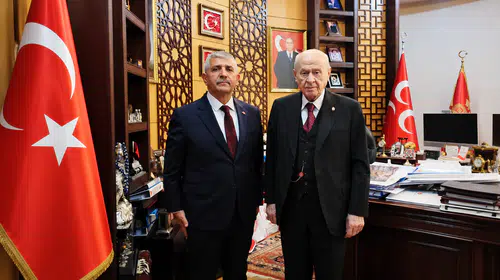 MHP İZMİR İL BAŞKANI VEYSEL ŞAHİN, GENEL BAŞKAN DEVLET BAHÇELİ’Yİ ZİYARET ETTİ