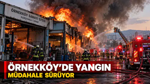 Örnekköy Sanayi Sitesi’nde Yangın