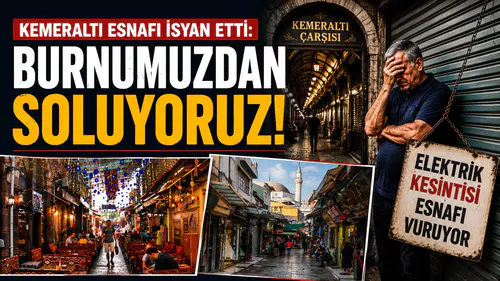 Kemeraltı Esnafından Elektrik Kesintilerine Sert Tepki