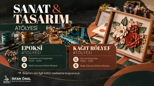 BAYRAKLI’DA SANATSEVERLER İÇİN YENİ ATÖLYELER BAŞLIYOR