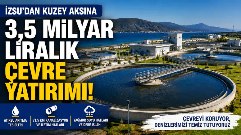 İzmir Kuzey Aksı'na Çevre Yatırımı ile Altyapı Güçleniyor