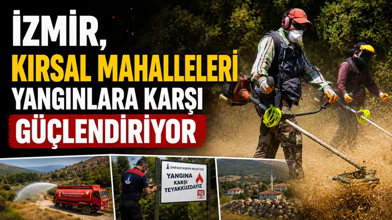 İzmir, Kırsal Mahalleleri Yangınlara Karşı Güçlendiriyor