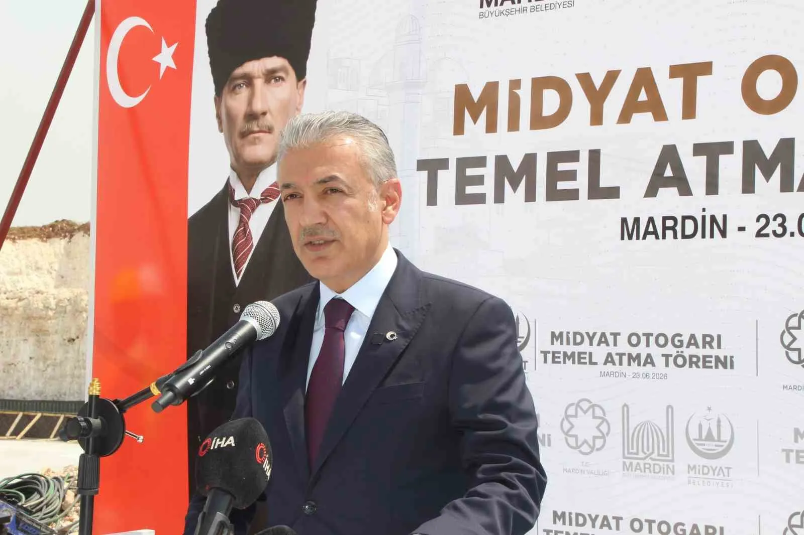 Midyat’ın ulaşım vizyonunda dev adım: Modern otogarın temelleri atıldı